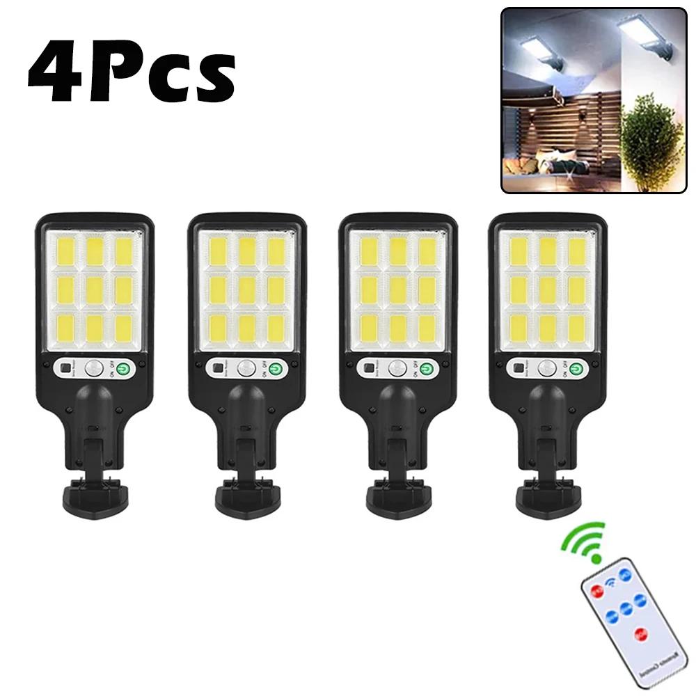 1~8Pack Solar Street Lights Outdoor Waterproof Security Motion Sensor LED Lamp with 3 Lighting Mode Solar Lights for Garden IP65