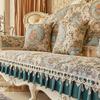 Bottom Anti Slip Sofa Pads Retro Pattern Homestay Living Room Sofa Protection Cushions Daily Dust Cover for Home Use 10 Styles