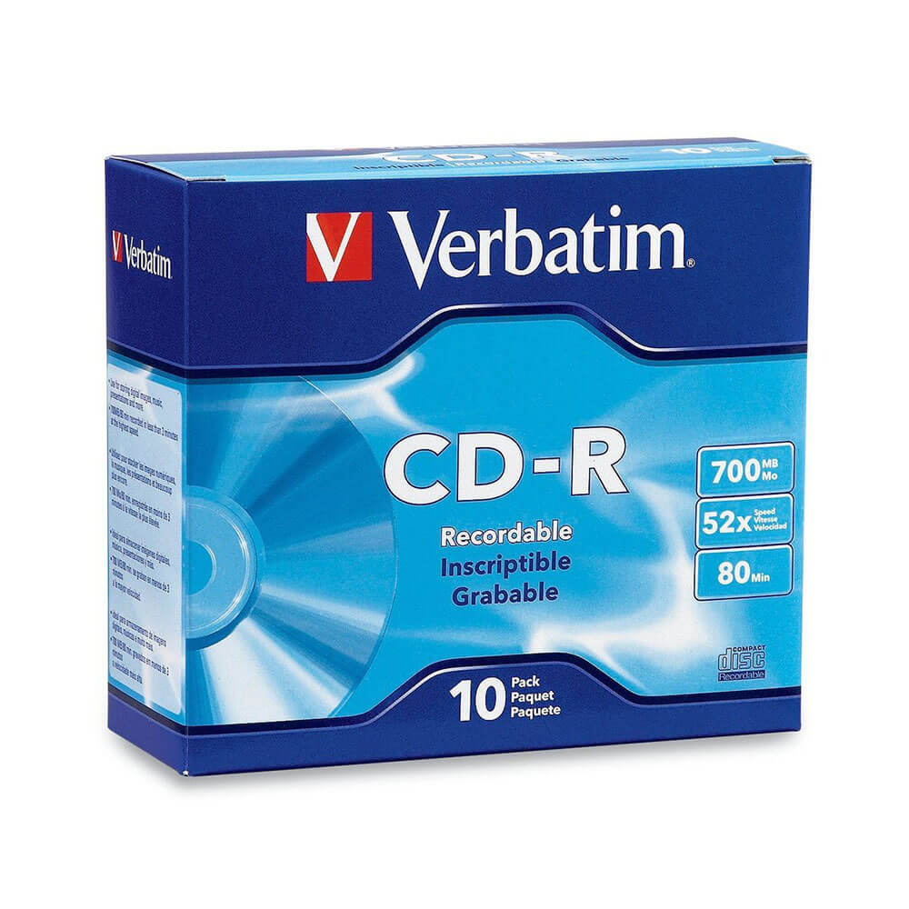 Verbatim CD-R 80 min 52x 700mb (In caso)
