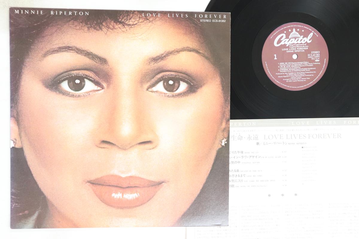 

LP Пластинка MINNIE RIPERTON - Love Lives Forever ECS81382 CAPITOL 1980 Япония Соул/Фанк Б/У