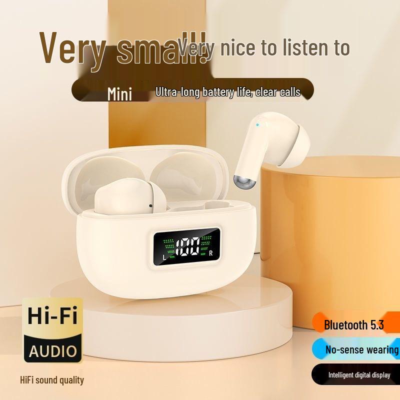 Y3a Bluetooth Earbuds: Long Battery, High-Quality Sound, In-Ear Wireless with Digital Display