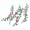 2Pcs Dollhouse Miniature Rose Flower Vine Climbing Rose Wattle Home Decor Garden Scene Ornaments Artificial Plants Flower Vine