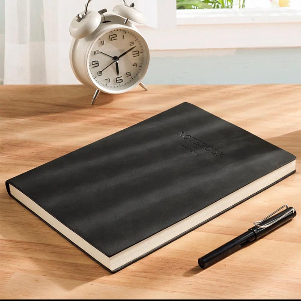 Leather Agenda Notepad Thickened Meeting Record Handbook Fashion Daily Planner  Office