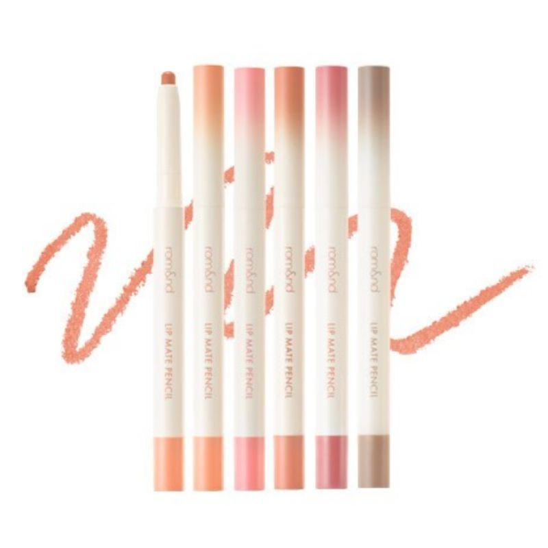 Rom&nd Lip Mate Pencil 0.5g Natural Lip Contour & Overlip Defining Pencil for Fuller-Looking Lips
