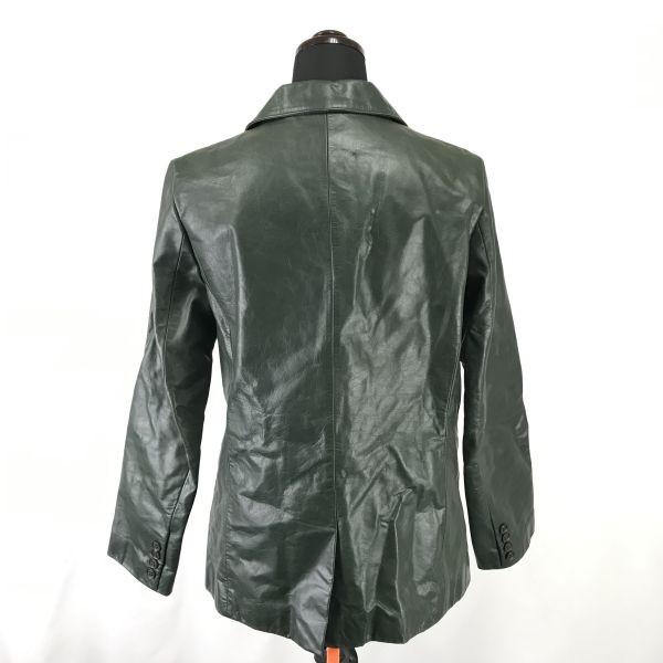 Baycrew La Totalite Leather Jacket Coat Women M Dark Olive(USED)