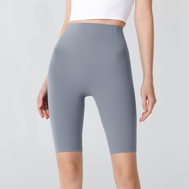 

Женские летние шорты для йоги и фитнеса Peach Butt Nude, обтягивающие брюки для бега и тренировок XL серый