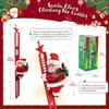 Santa Climbing Ladder Funny Electric Claus Rope Ladder Decoration Christmas Tree Decorations Hanging Ornaments for Party Door