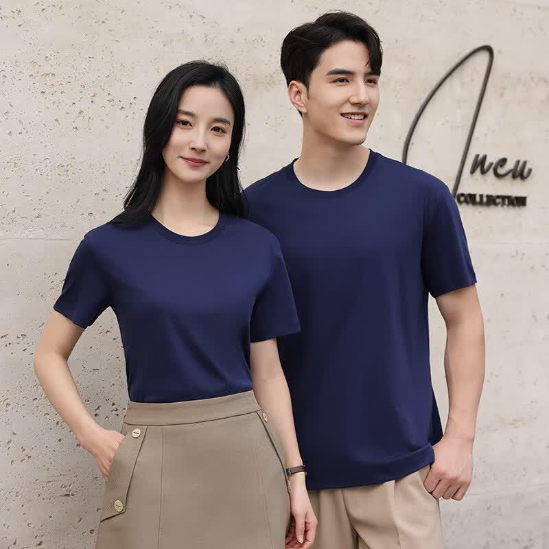 Unisex Summer Breathable Liquid Ammonia Cotton T-Shirt S-5XL