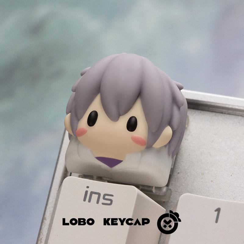Anime New Century Evangelion 3d Custom Resin Keycap Light-Transmitting Keycap Eva-01 Universal Mechanical Keyboard Toys Gifts