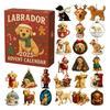 2025 Dog Advent Calendar 24 Days Cute Dog Ornaments Labrador German Shepherd Christmas Countdown Calendar Collectible Holiday Gift for Dog Lovers