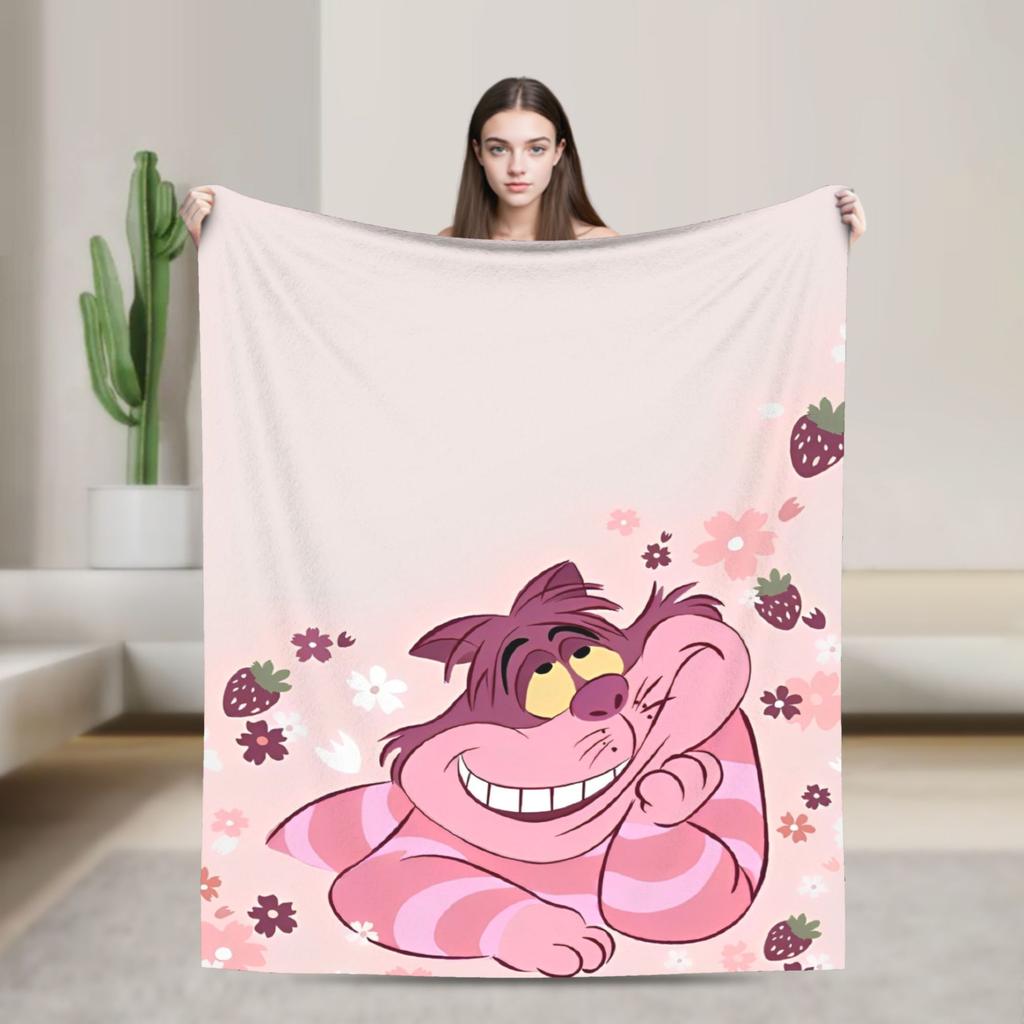 Cartoon Alice in Wonderland  Blankets  Flannel Awesome Warm Throw Blankets for Bed Sofa Autumn/Winter