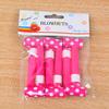 6cm Polka Dot Paper Blowout Whistles for Children's Birthday Party