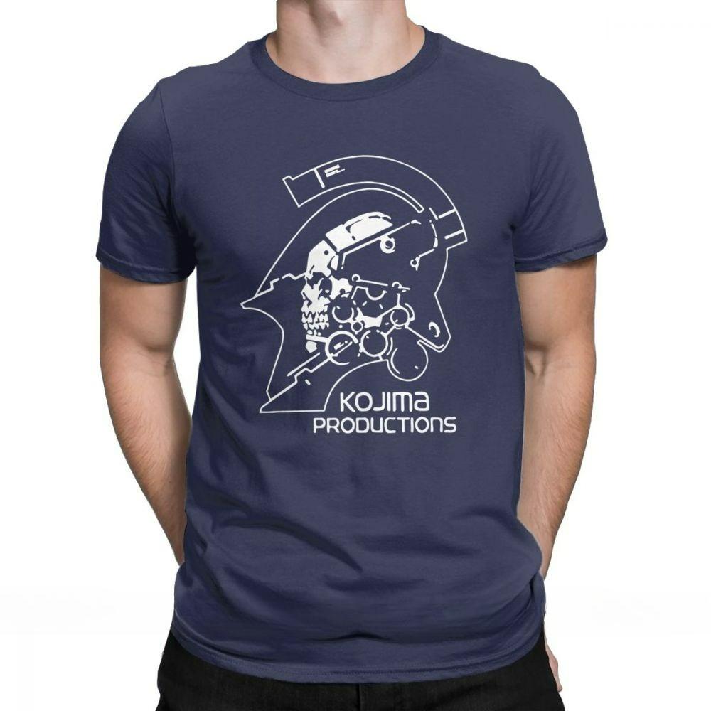 2025 Męskie Metal Gear Kojima Productions Koszulki MGS Hideo Kojima Koszulka Death Stranding Bawełniane Topy Krótki Rękaw T-Shirty z Nadrukiem