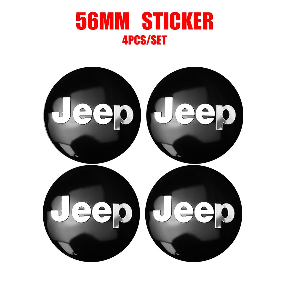 

Cup Holders 4pcs 56/60mm Wheel Hub Caps Sticker Car Emblem Badge Decoration For Jeep jk Compass Cherokee Gladiator Patriot Liber