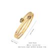 Eis Süßes Voll Diamant Schlangenarmband mit Zirkonia-Blumen – Edelstahl Europäischer & Amerikanischer Modeschmuck