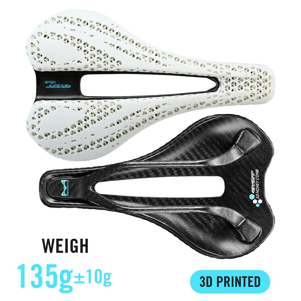 RYET Carbon 3D Printed Saddle Ultralight 135g 7*7 Bike Seating For Men Women Triathlon Road MTB Mountain Gravel Cycling Parts