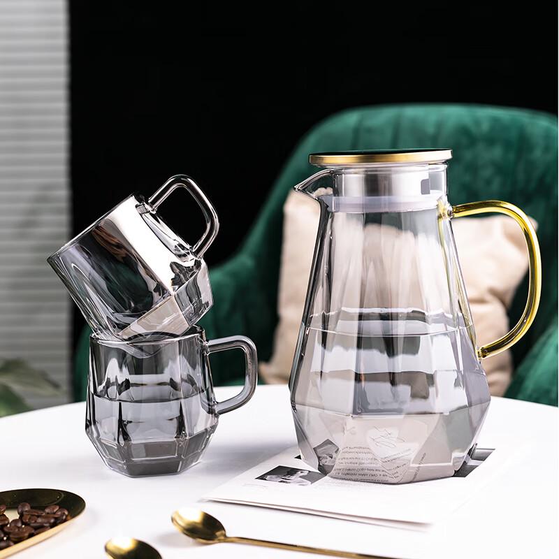 Luxury Glass Water Pitcher and Cup Set