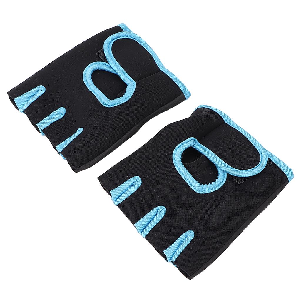 Fitness Gloves Breathable Elastic Adjustable Exercise Sport Gloves for Gym Weightlifting Dark BlueM