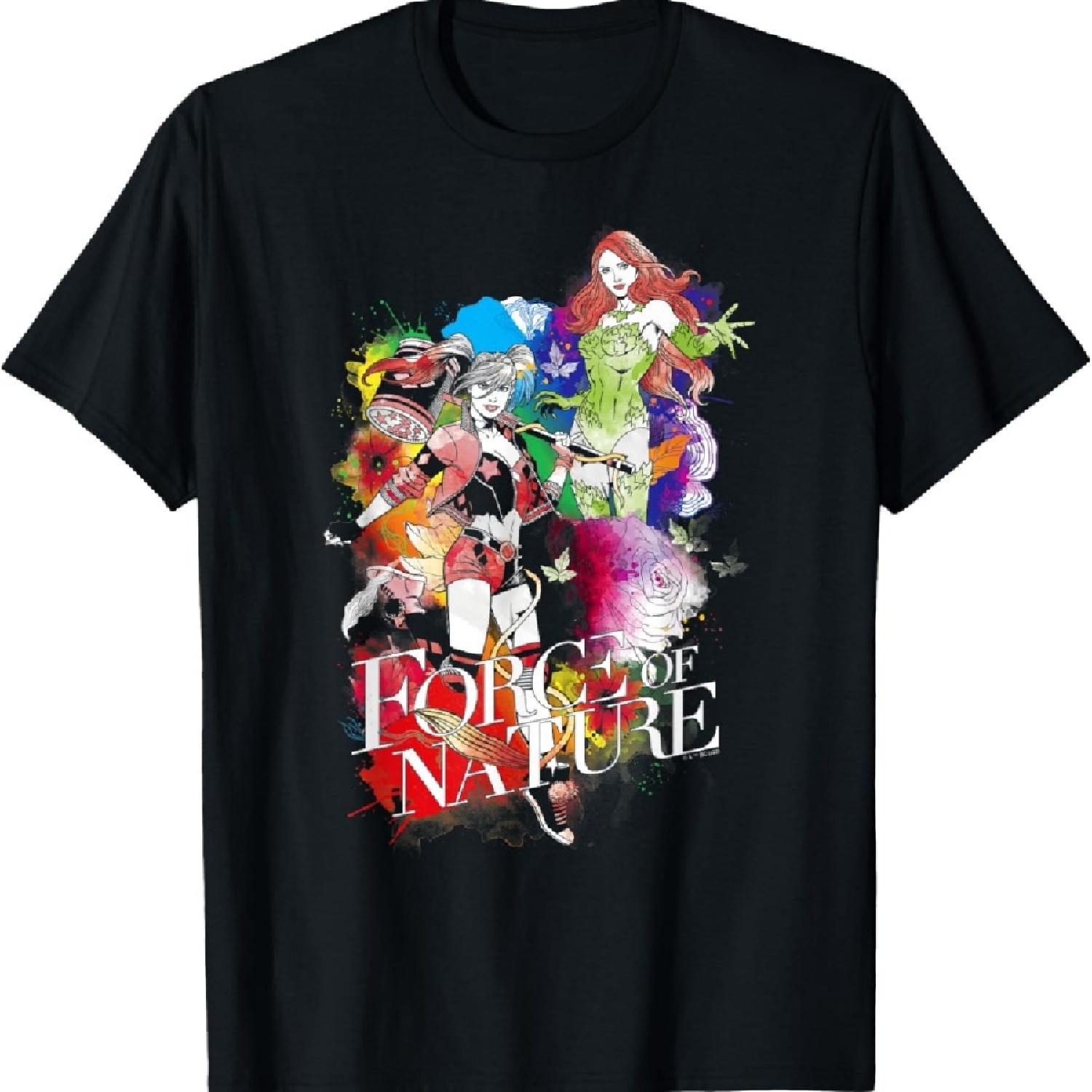 

DC Comics Harley Quinn And Poison Ivy Rainbow Pride Poster T-Shirt S