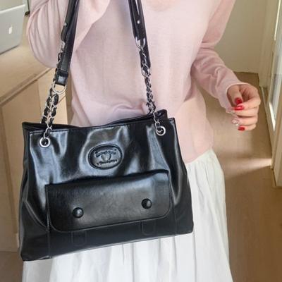 High-End-Mode Kette Tote Bag mit großem Fassungsvermögen Damen neue vielseitige Schulter-Pendler-Umhängetasche