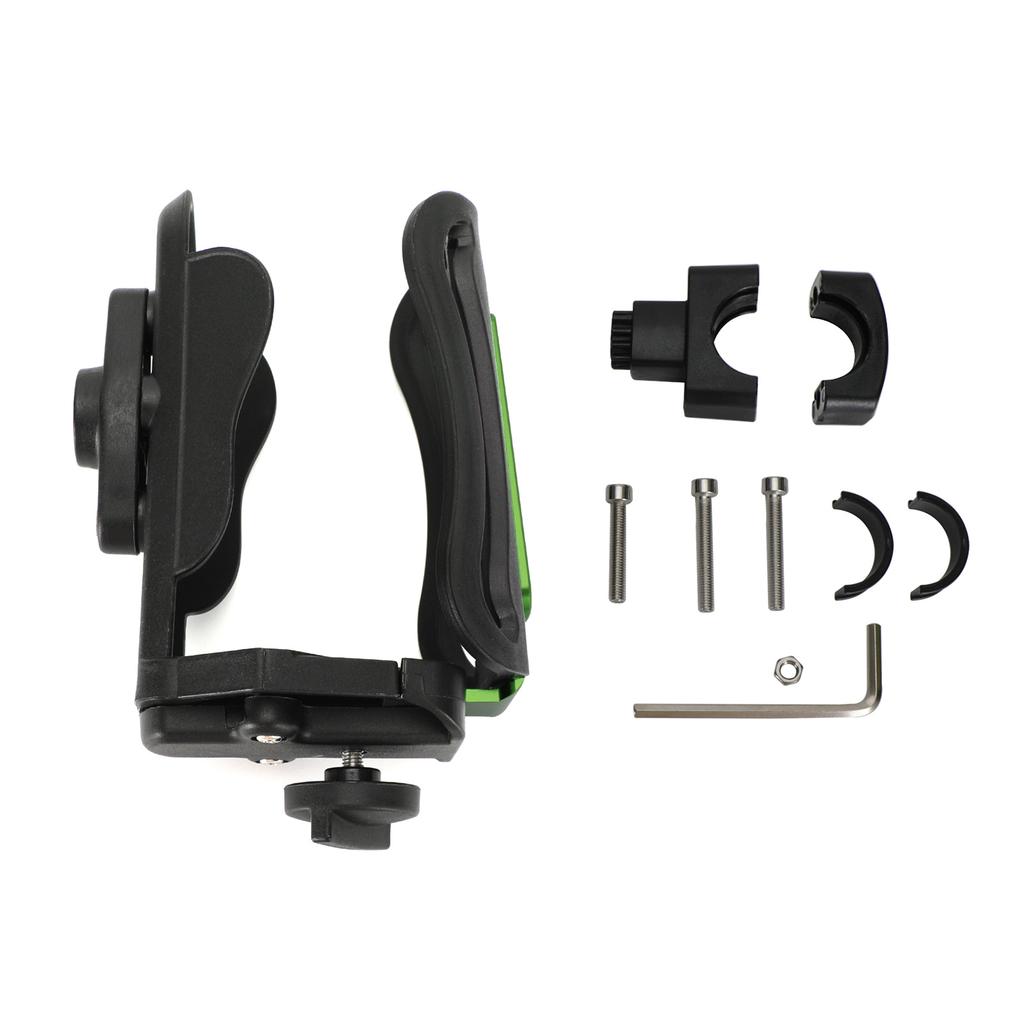 Adjustable Handlebar Cup Holder Bottle Mount Bracket 25Mm Green For Motorcycle