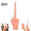 Lifelike Middle Finger Toy 1/2Pcs 3-Stage Telescopic Toy 3D Printed Hand Prank Prop Realistic Retractable for Stress Relief Funny