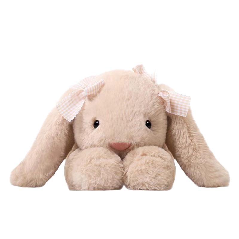 Jimny Rabbit Plush Toy Soft Stuffed Long Ears Bunny Doll Funny Baby'S Sleeping Companion Room Decor Girls Birthday Gift