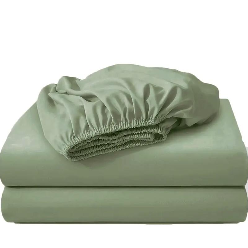 1ks Ultra měkké prostěradlo s gumou - Lehký prodyšný polyester, Snadná údržba a padnoucí chránič matrace, Pohodlné ložní prádlo pro všechna roční období Měkké prostěradlo