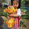 Handcrafted Double-Headed Embroidered Tiger Pillow - Intangible Cultural Heritage Fabric