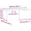 Wall Cabinet Sonoma Oak 100x36.5x35 cm Engineered Wood