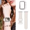 PC Case+Straps For Apple Watch band 44mm 45mm 40mm 46mm 41mm 42mm 49mm Sport Silicone Bracelet iWatch series 10 8 7 se 9 ultra 2
