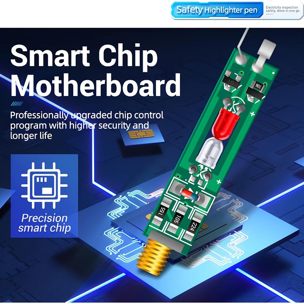 Portable Electric Tester Water-Proof Non-Contact AC Voltage Tester Pen LED Flashlight Buzzer Alarm for Live/Null Wire Judgment