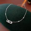 Set Collana e Bracciale Ovali in Zirconia: Eleganti Gioielli dallo Stile Freddo per Donna