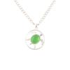 Green Cat's Eye Gemstone 925 Stamped Silver Jewelry Handmade Fashionable Pendant CP-2-42