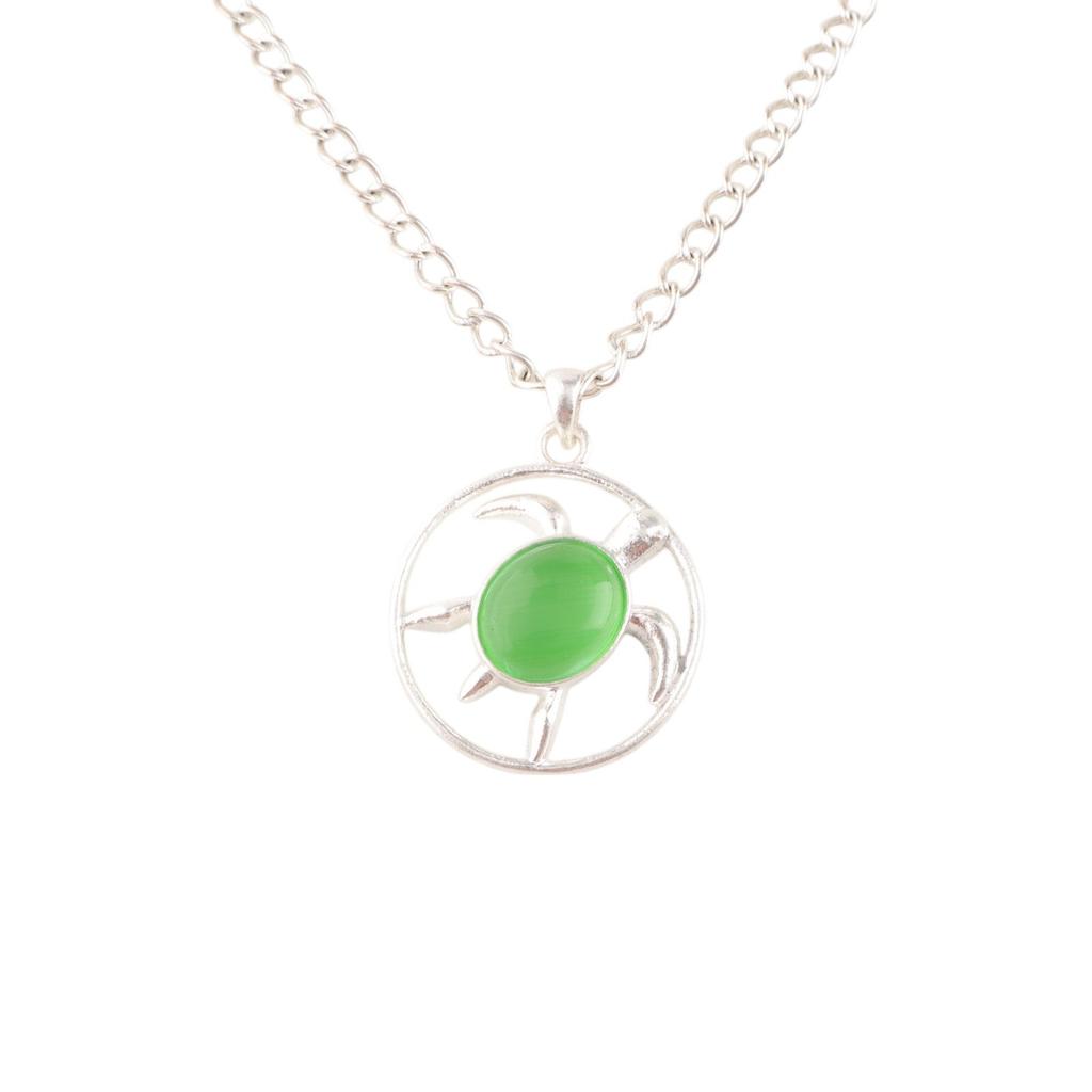Green Cat's Eye Gemstone 925 Stamped Silver Jewelry Handmade Fashionable Pendant CP-2-42