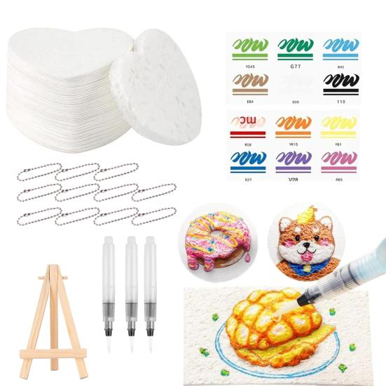 Kouzelná nadýchaná barva sada 3D nadýchaná popcornová kreslicí sada DIY sada pro malování textur Bublinkové kreslicí tužky Umělecké potřeby pro děti Řemesla Pohlednice