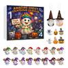 Halloween Advent Calendar 2025 24 Day Countdown Calendar with Acrylic Ghost/Gnome/Pumpkin Ornaments for Indoor Outdoor Home Party Decor