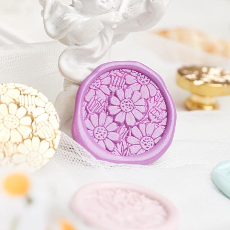 Flower Wax Seal Stamp DIY-Lily Flower Sealing Wax Stamp for Envelopes Decoration