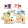 Math Wooden Insert Stick Puzzle With Color Matching Toy For Educational Kids