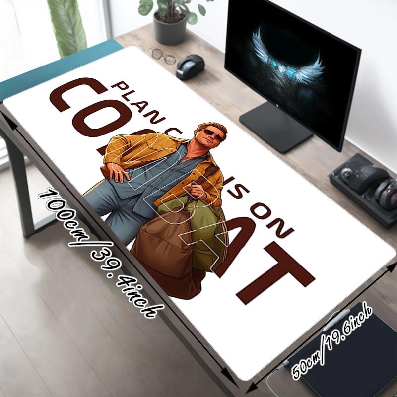 1Pc Combat Plan Underway Gaming Mouse Pad Keyboard Desk Mat Non-slip Rubber Lock Edge Waterproof Computer Mousepad for Office Home Decor S1191