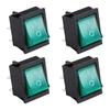 Pack Of 4 Rocker Switches With LED Indicators Light Accessory for Easy Operations In Various Electrical Circuits