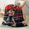 Iron Mike Tyson Fight Personalized Text Blanket Multi-purpose Customizable Blanket Warmthful Decor for Sofa Bed Chair Picnics All-Season Use