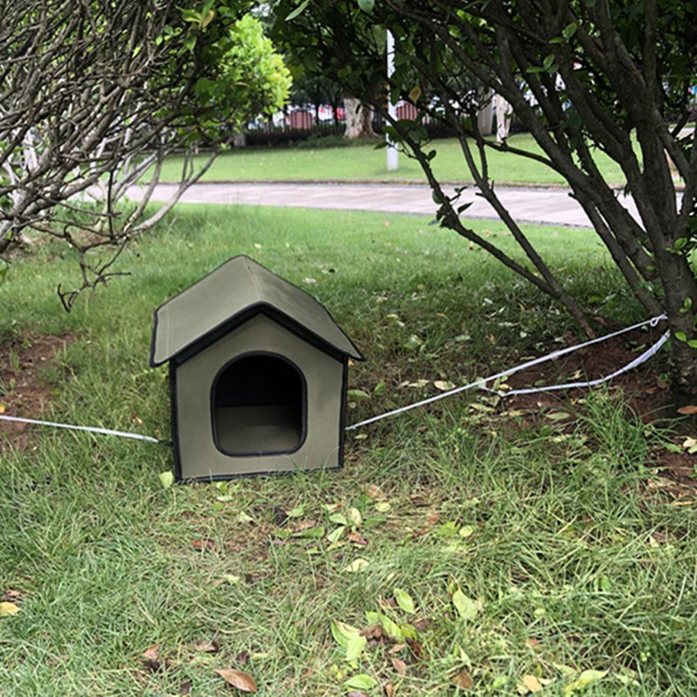 Foldable Cat House Outdoor Waterproof Rainproof Detachable Pet Cave Nest Tent Accessories For Kitten Puppy