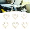 100pcs Hrt Shape Paper Clips Cute Metal Paper Clips Portable Adorable Small Paper Clips for Document Organization