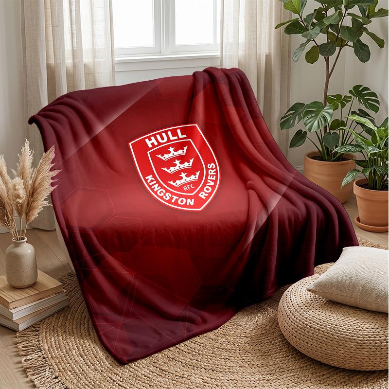 Coperta in Pile Flannel Hull KR Coperta Calda e Accogliente per Divano Letto Viaggio Uso in Tutte le Stagioni