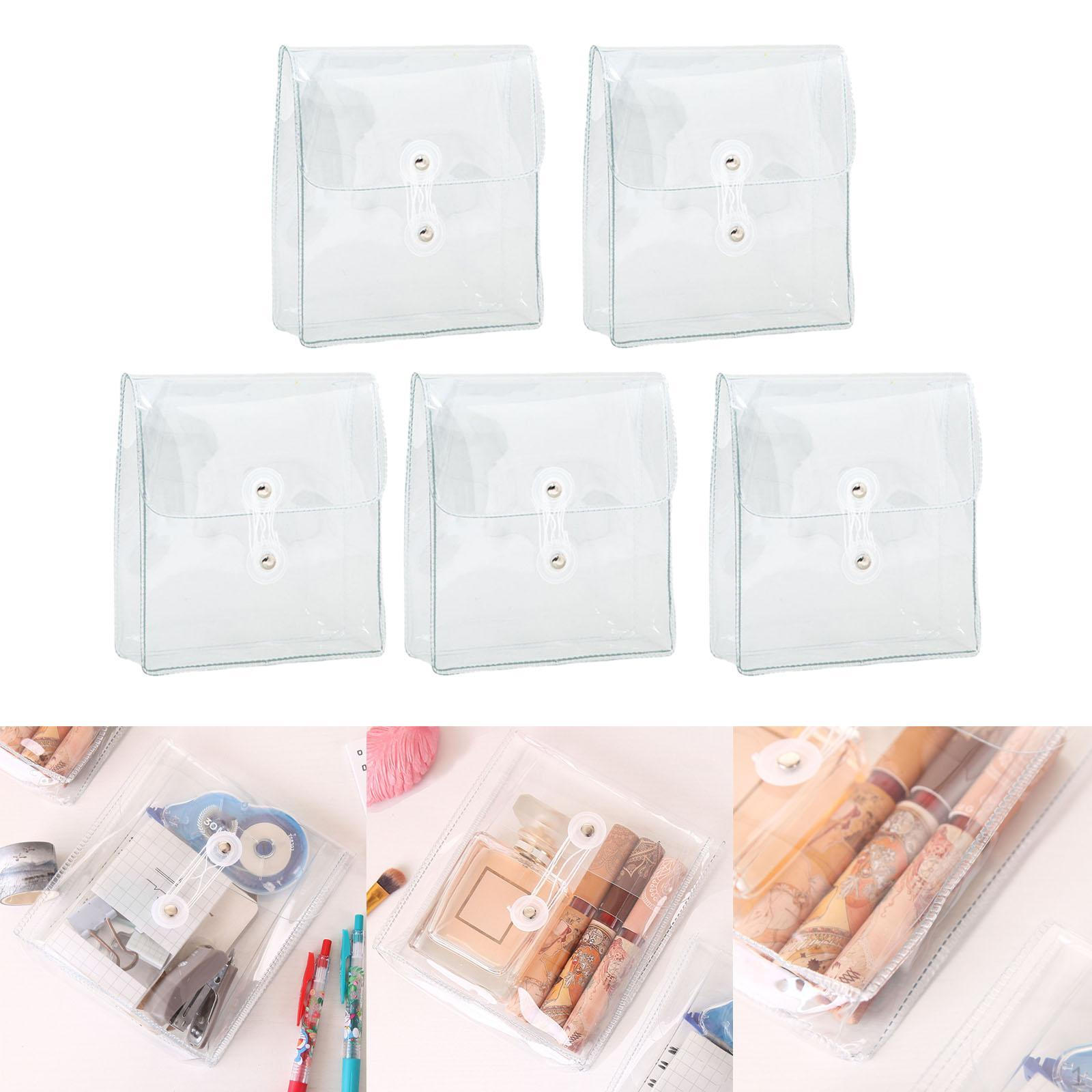 

5 шт. Органайзер для наклеек васи-ленты DIY держатель портативный видимый ПВХ косметичка