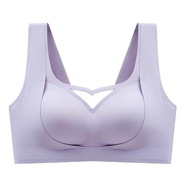 Traceless underwear women's big breasts show small breasts, comfortable to gather, no steel ring to close secondary breasts, anti-sagging, beautiful