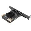 PCIe to SATA 3.0 Expansion Card 6Gbps MINI SAS36 PIN SFF 8087 Output PCIe SATA 3.0 Controller Card for Desktop Chassis