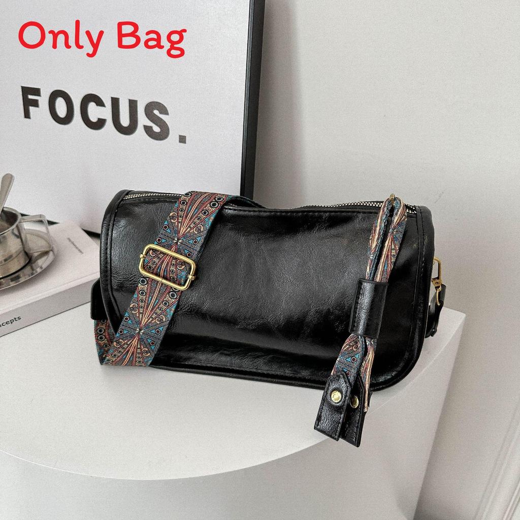 Pu Retro Mini Crossbody Bag With Zipper Closure For Daily Casual Wear