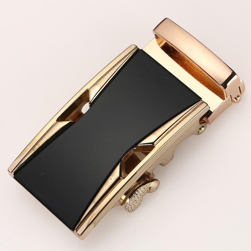 Mens Fashionable 35cm Automatic Buckle Waist Belt Durable Metal Design For Business Casual Or